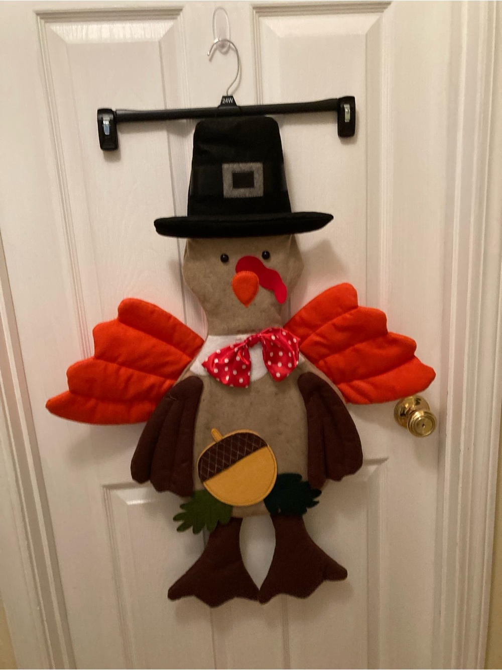 Felt turkey decoration.